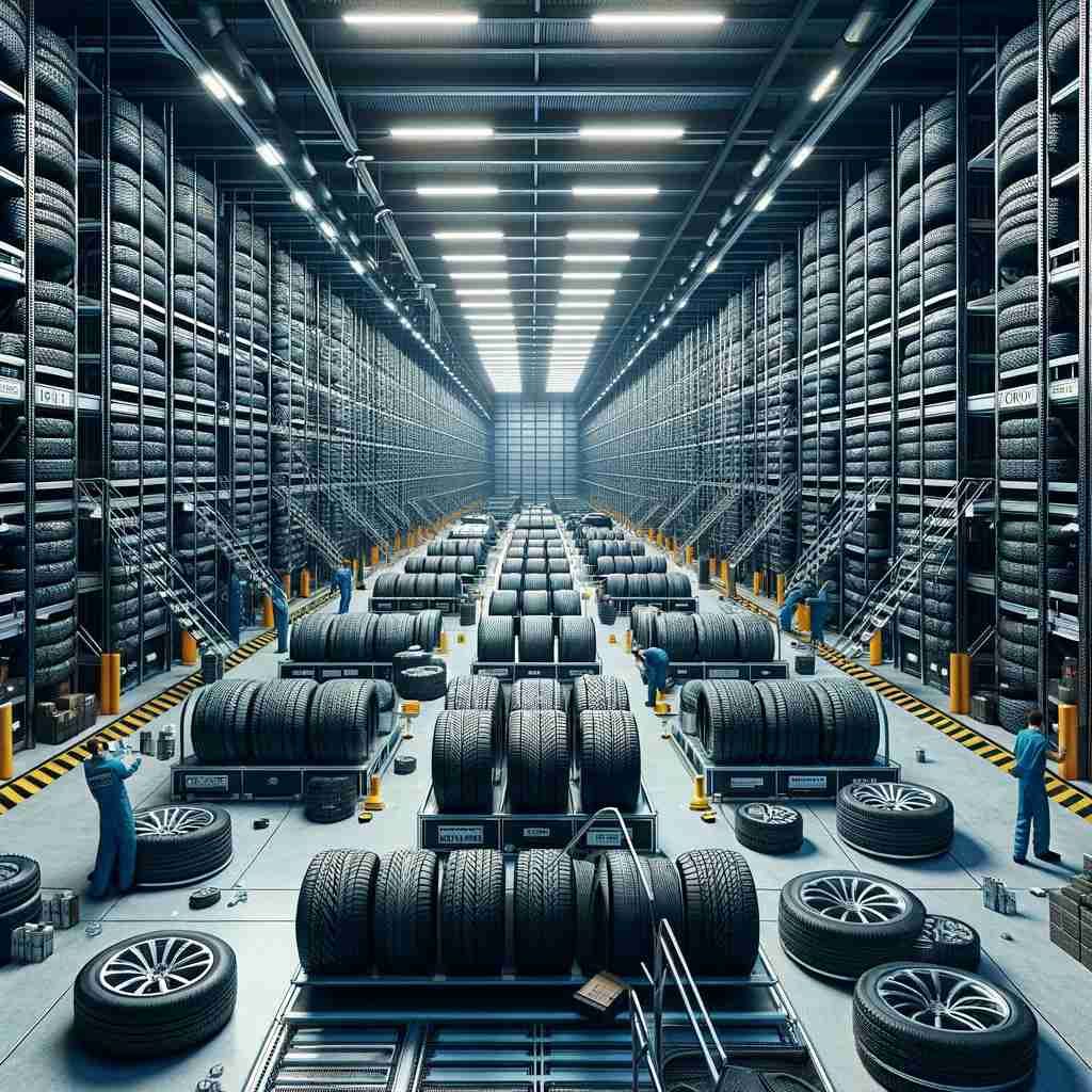 Compressed Ultra Realistic Tire Storage